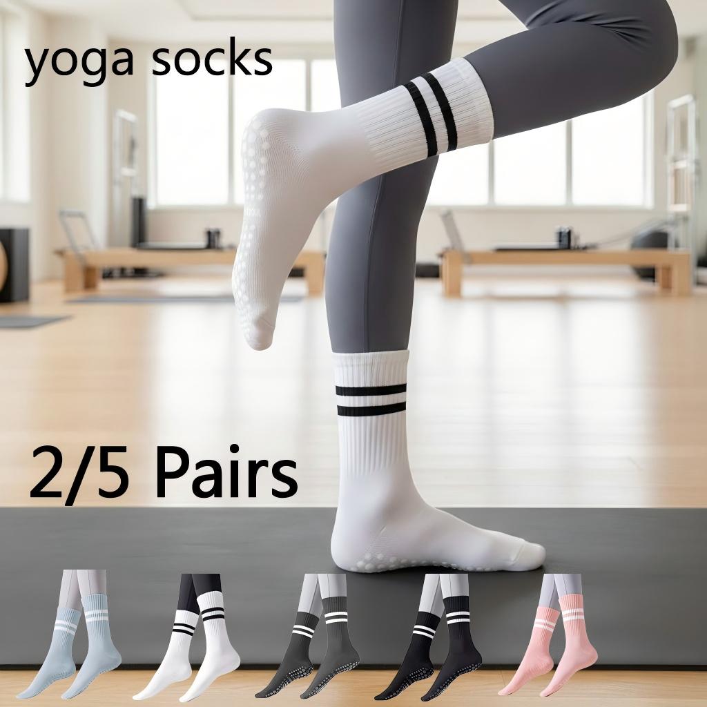 Pilates Yoga Workout - Damskie skarpety do jogi antypoślizgowe, skarpety