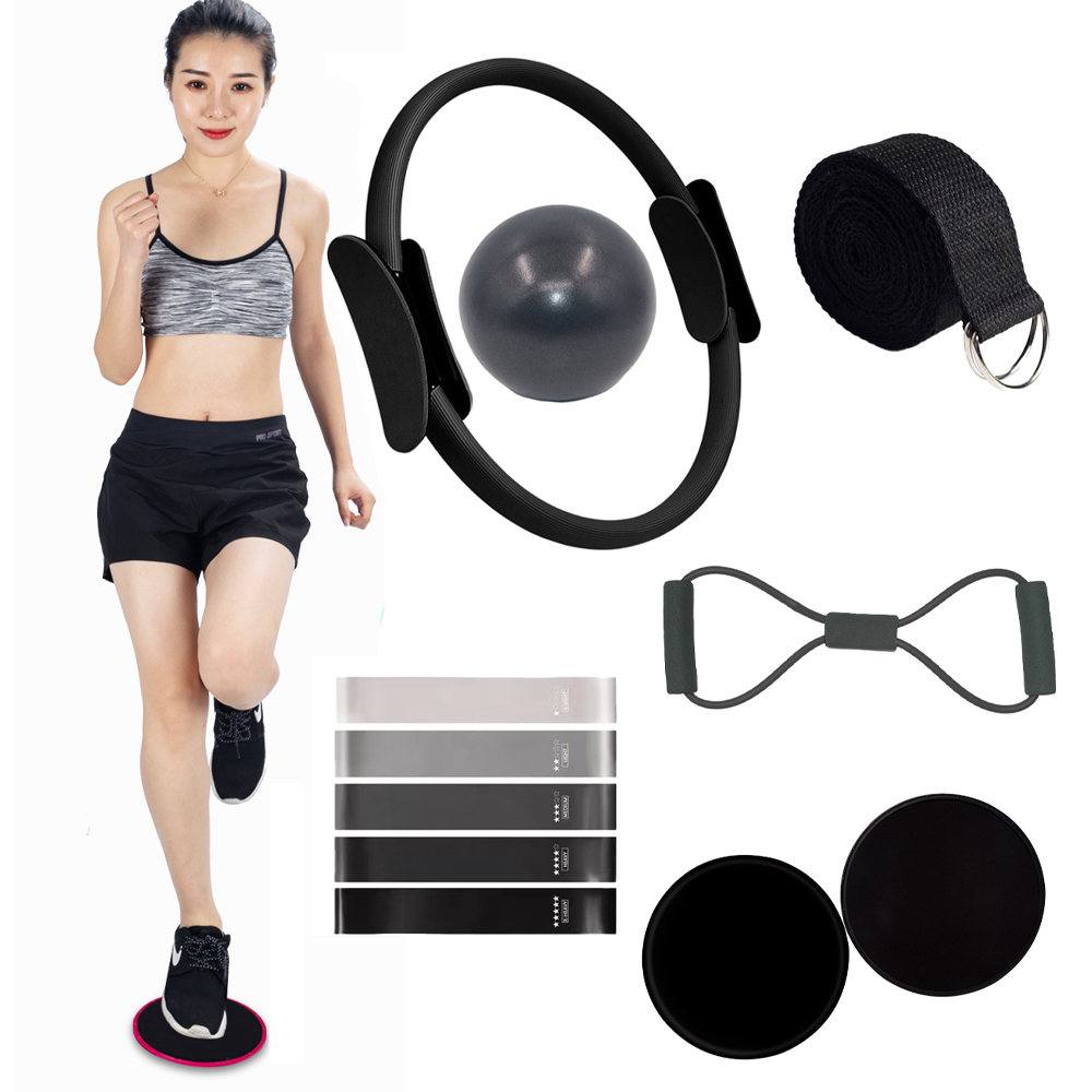 Pilates Yoga Ball Workout - 11-częściowy zestaw sprzętu do pilatesu, akcesoria