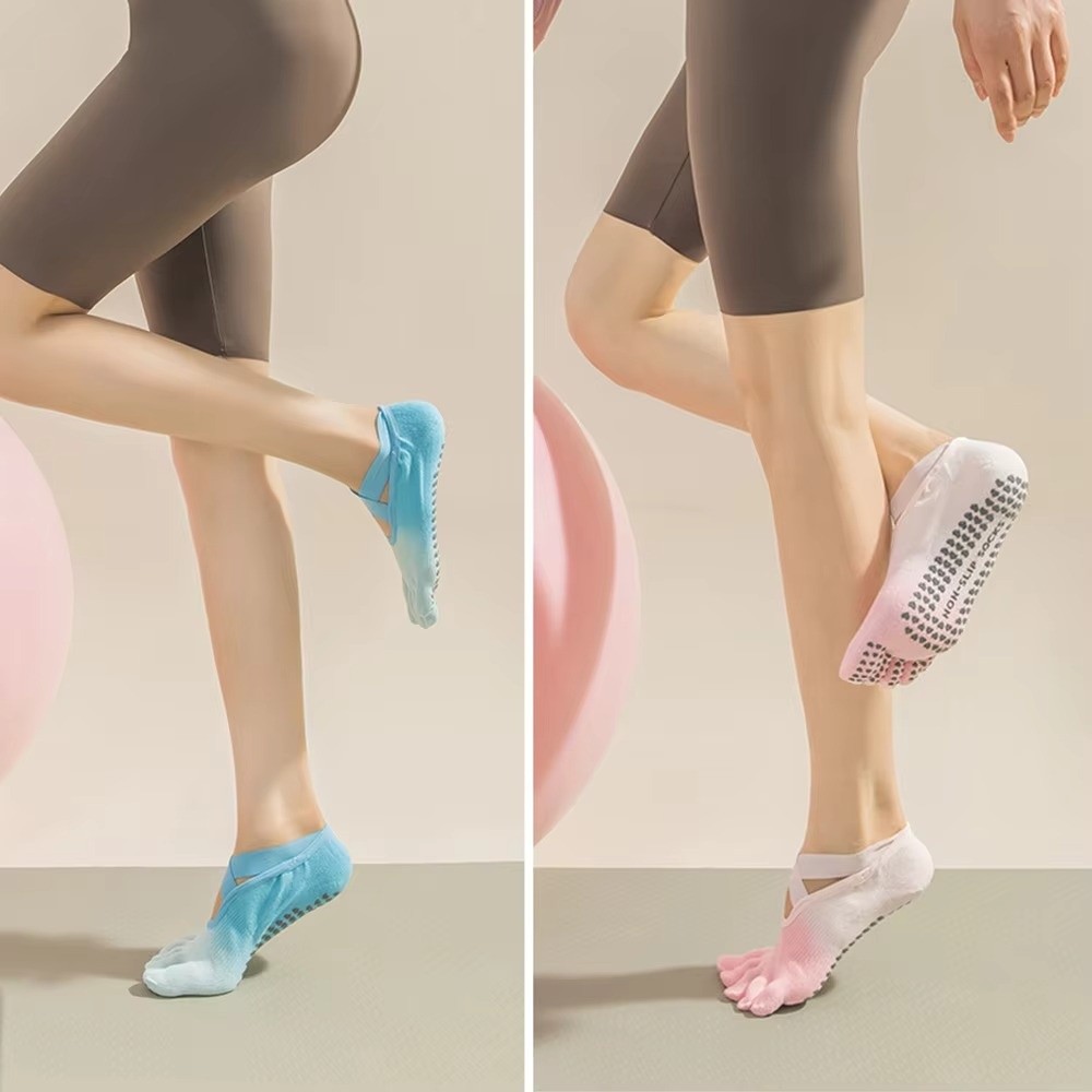 Skarpety do jogi z pięcioma pa – Pilates Yoga Knee Pads recenzja i cena
