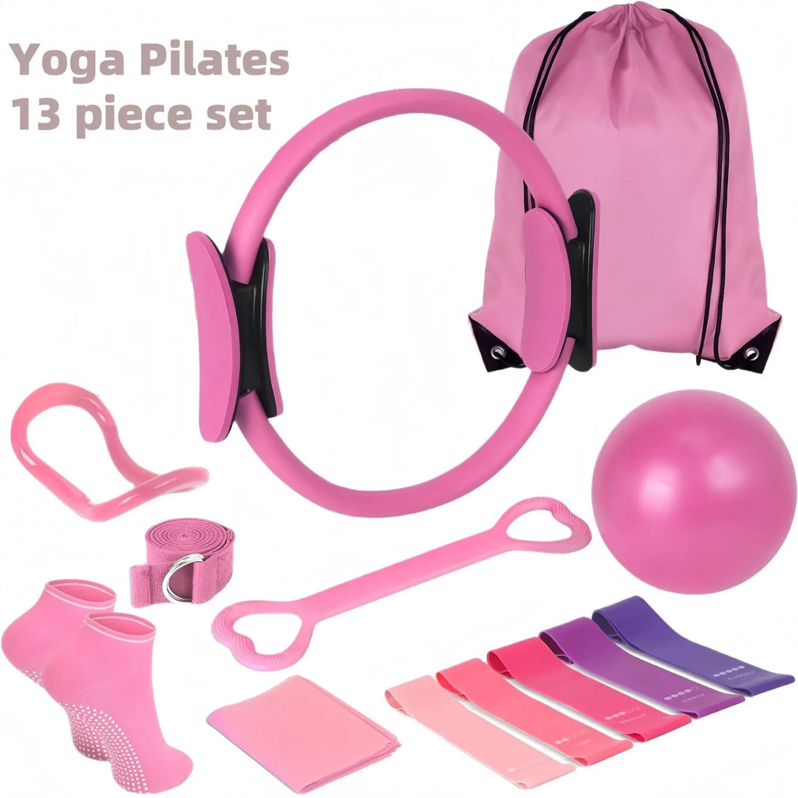 Zestaw do Pilates: Piłka, Gumy – Pilates Yoga Ball Workout recenzja i cena